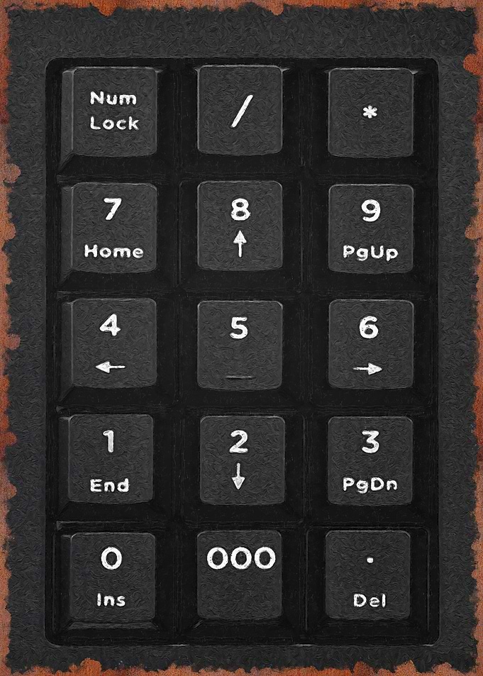 vintag number lock
