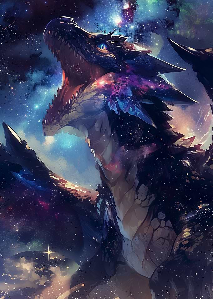 Screaming Galaxy Dragon