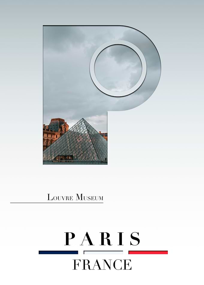 Parisian Pyramid Letter P