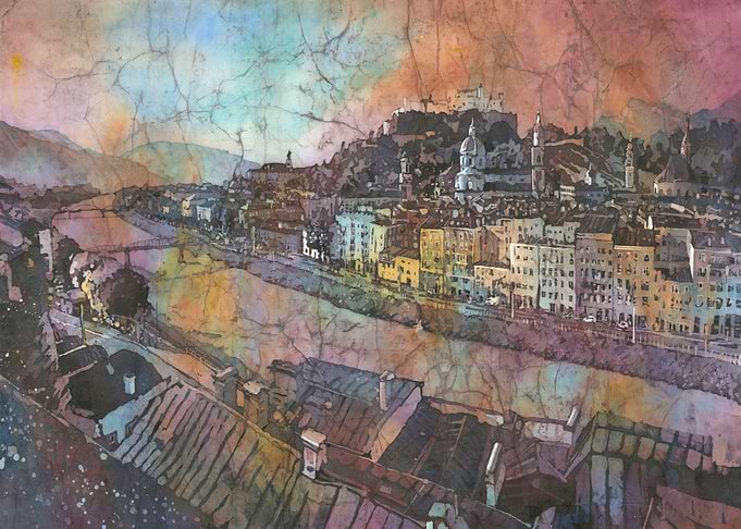 Salzburg Austria skyline