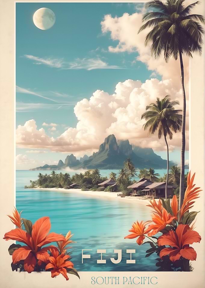 Fiji Vintage Travel Vibes