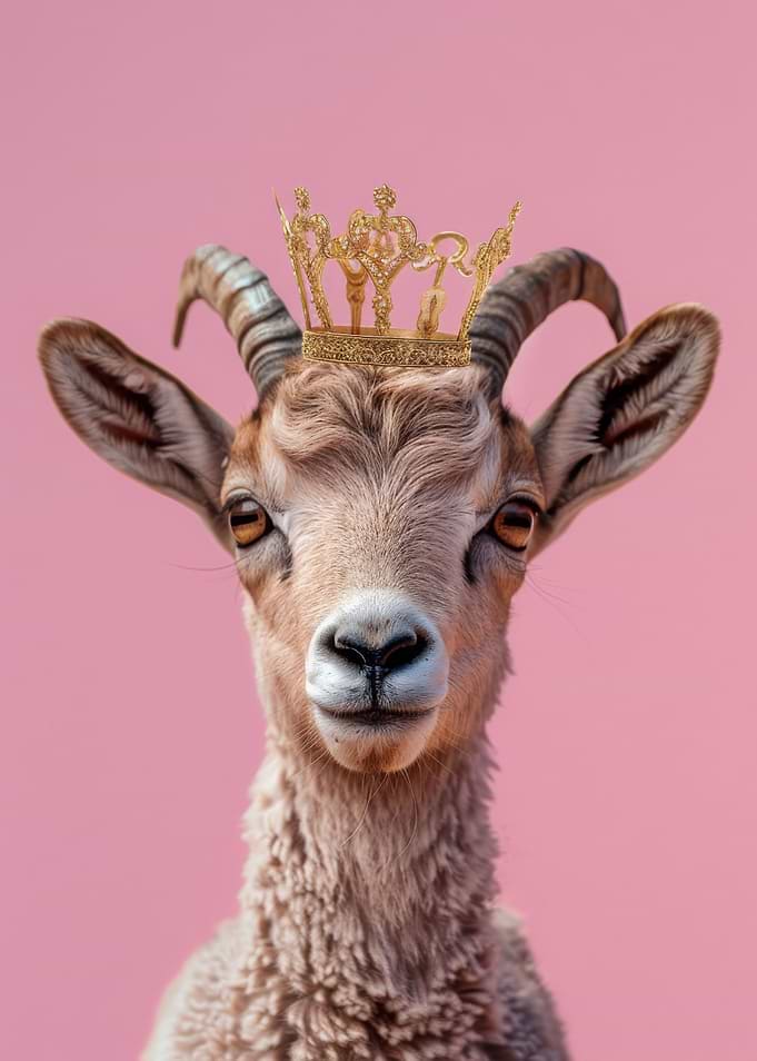 Goat Pastel Crown