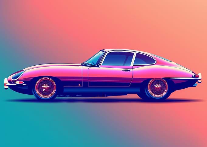 Pastel Car