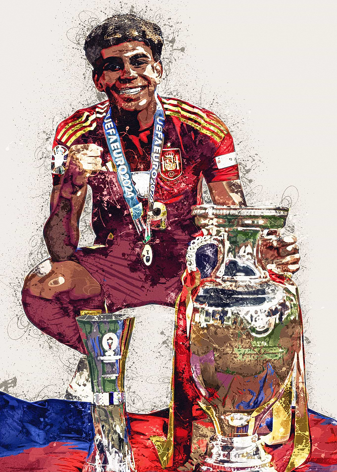 Lamine Yamal Splatter