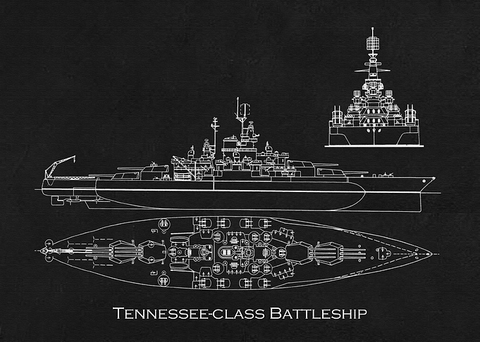 Tennesseeclass Battleship