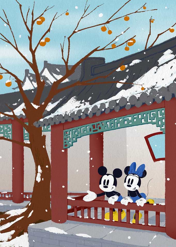 Mickey Minnie Snow