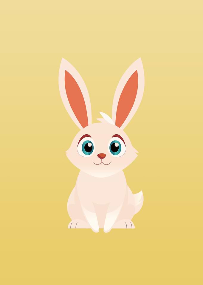 Rabbit Poster for Kids