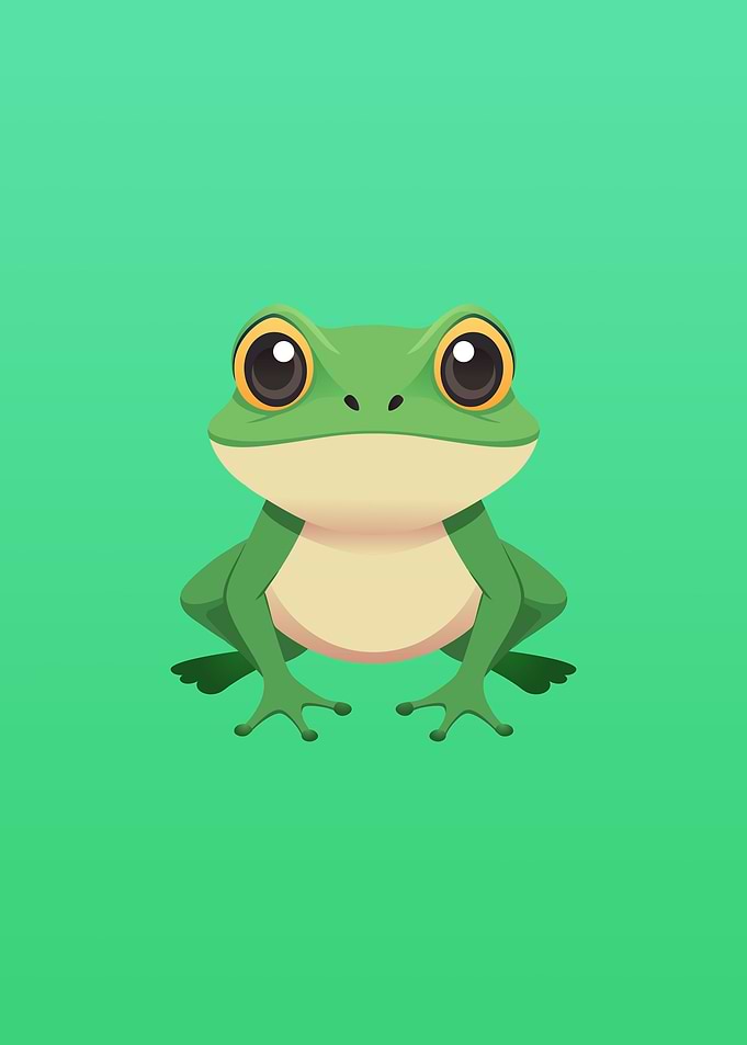 Frog Poster for Kids