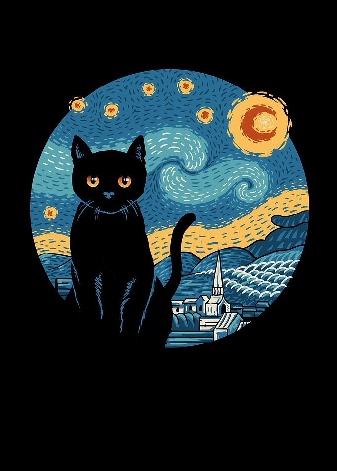 Purrfect Starry Cat