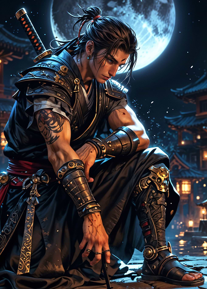 Moonlit Samurai
