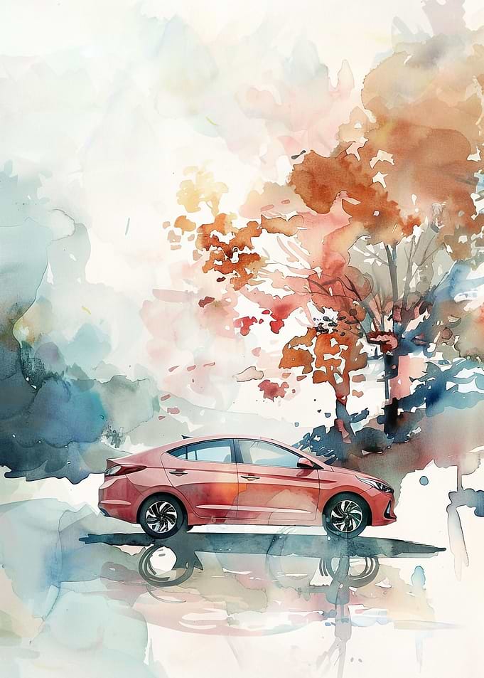 Multicolor Hyundai Elantra
