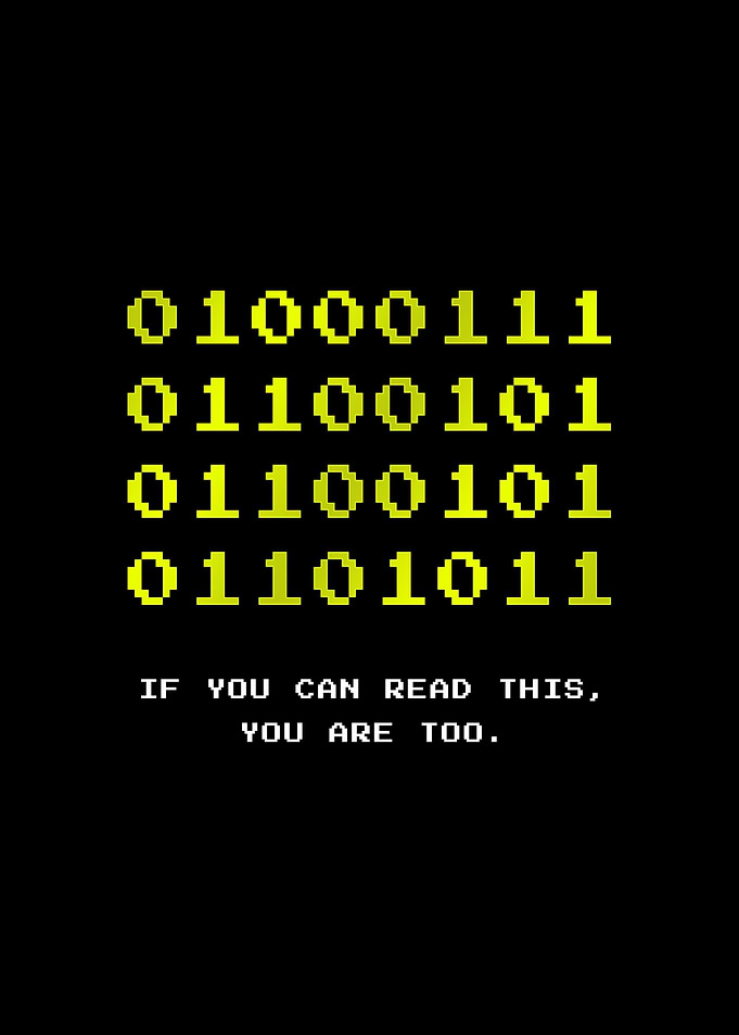 Gaming Room Nerd Binary