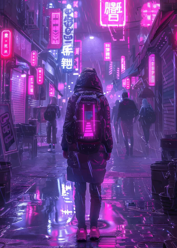 Neon Streets Cyber Future