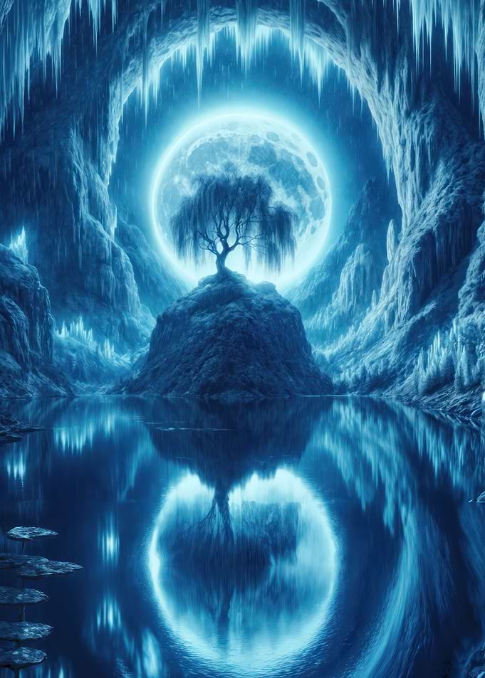 Moonlit tree