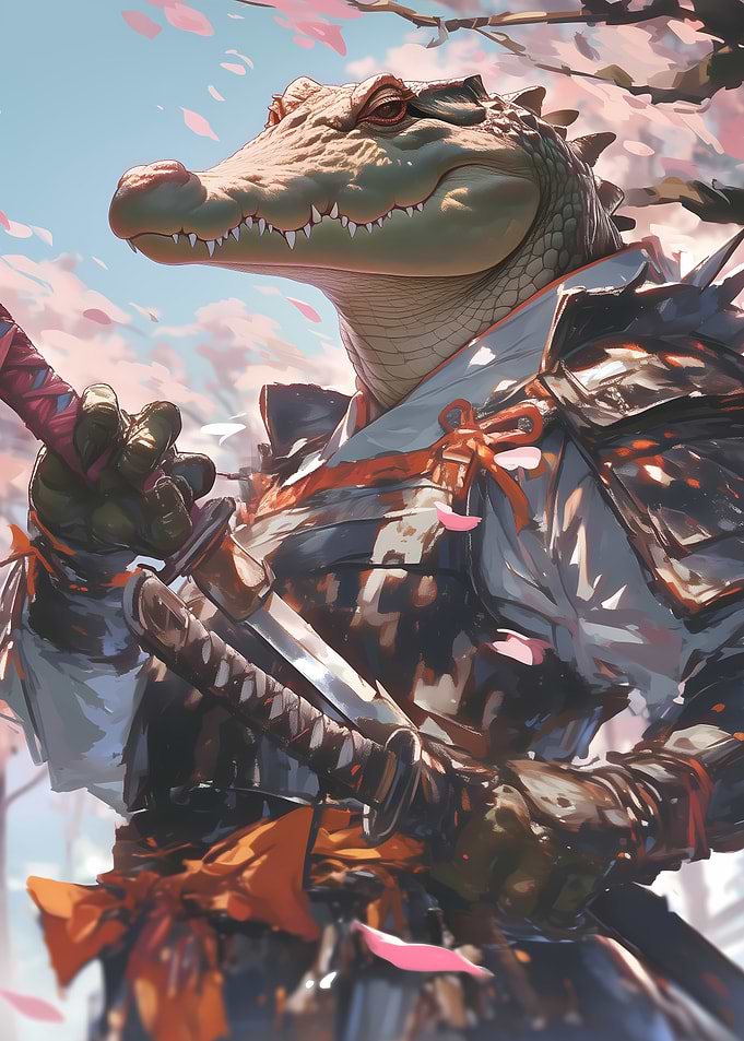 Japanese Crocodile Warrior