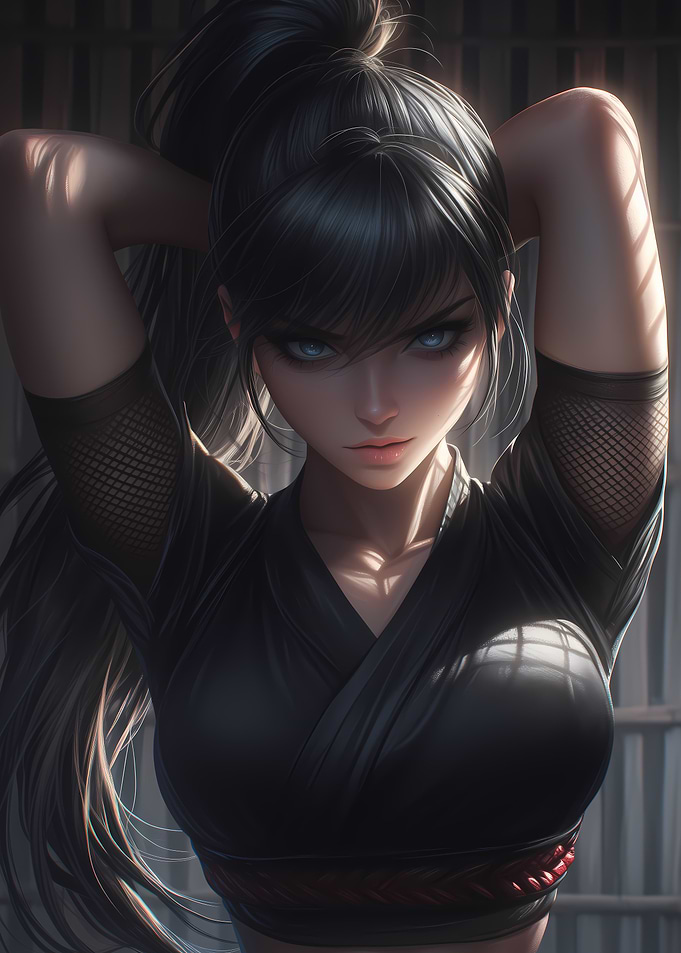Ninja Girl Kunoichi Focus