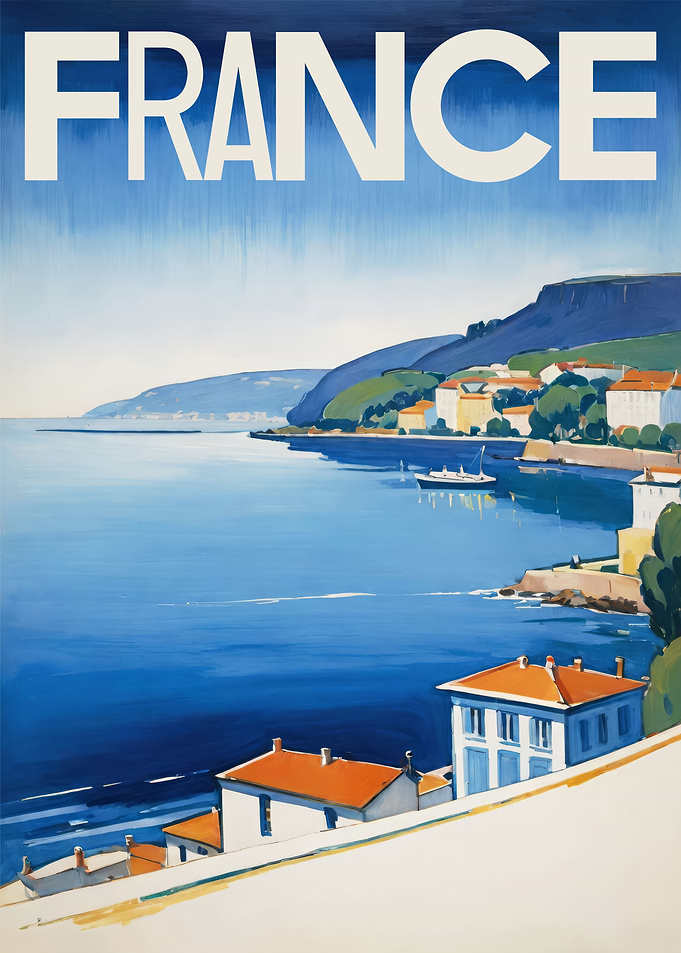 France Travel Poster