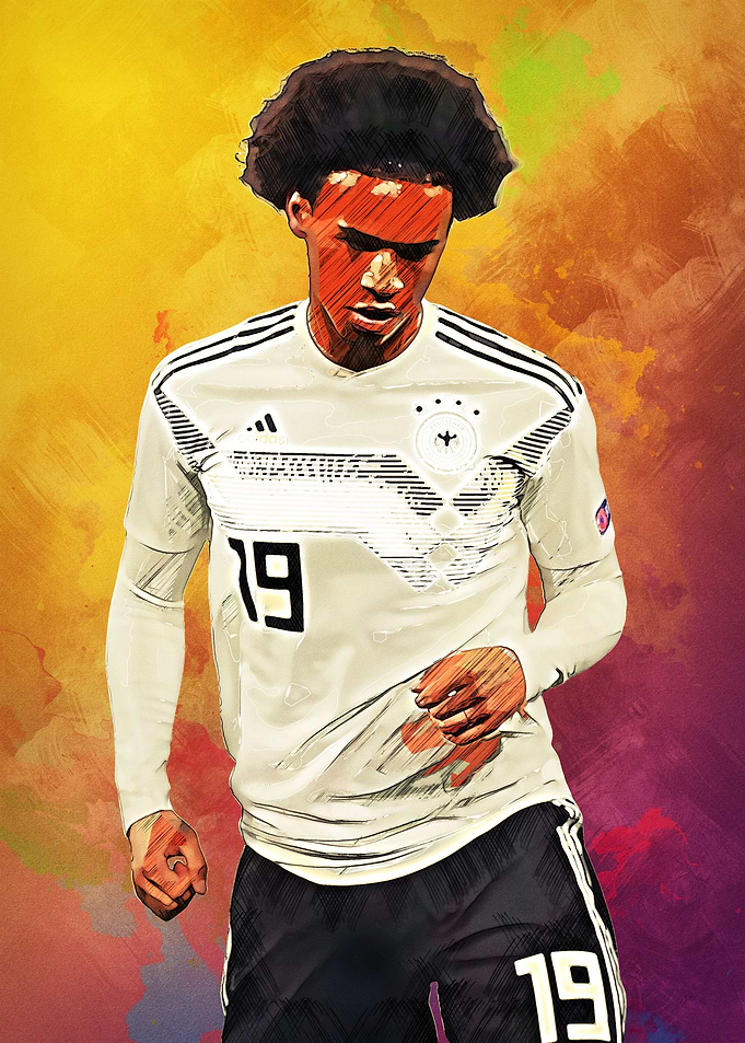 Leroy Sane Abstract