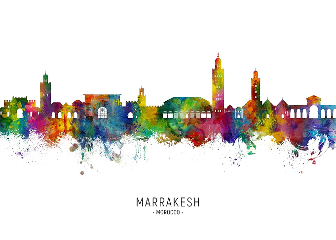 Marrakesh Skyline Morocco