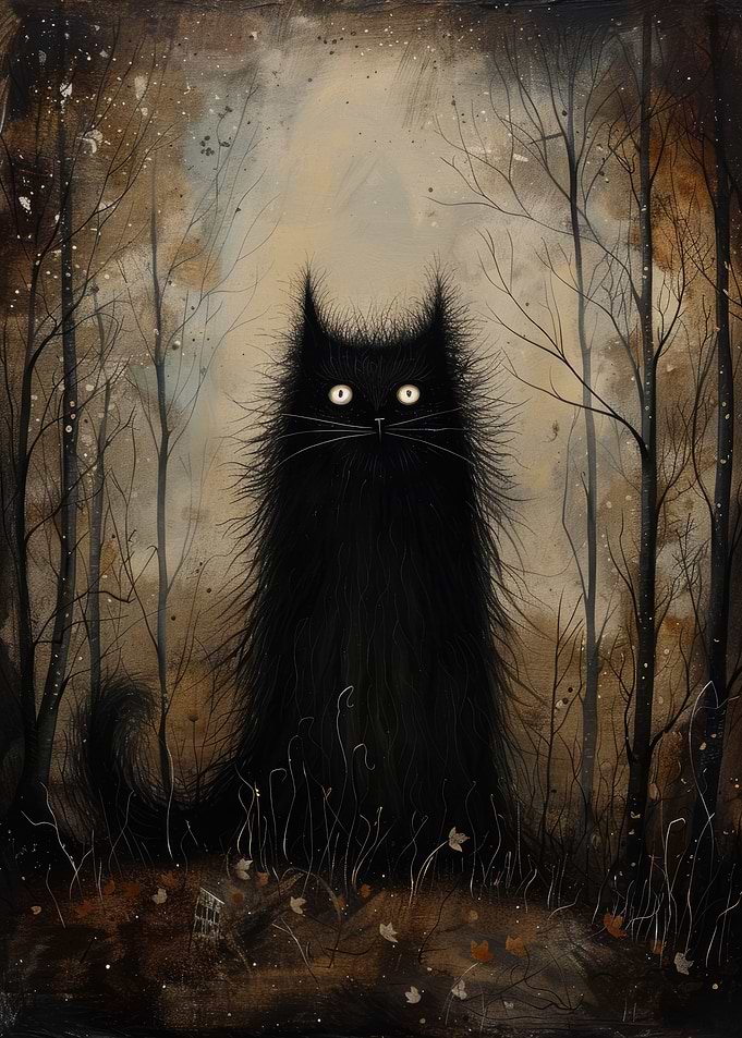 Mysterious Black Cat