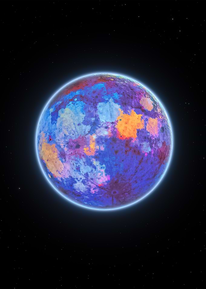 Moon with inverted colors