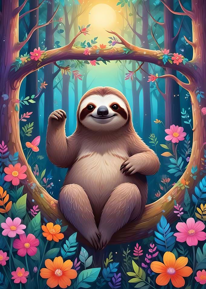 Enchanted Forest Sloth in