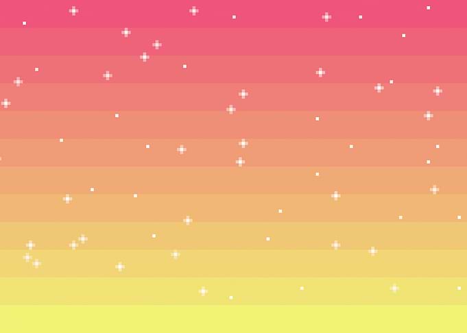 Pixel art night sky stars