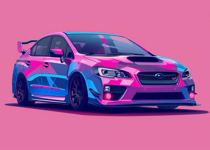 Pastel Car