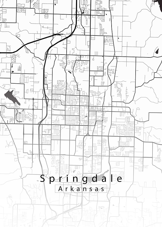 Springdale Arkansas Map