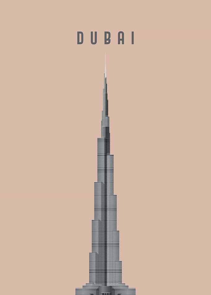Dubai Travel Poster