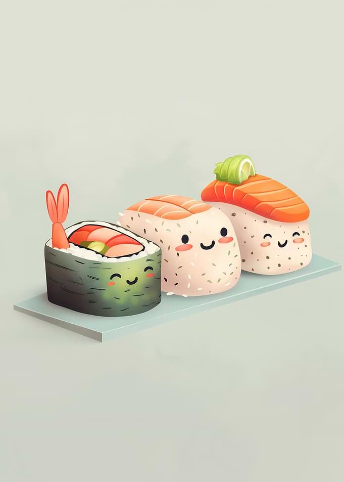Cartoon Sushi