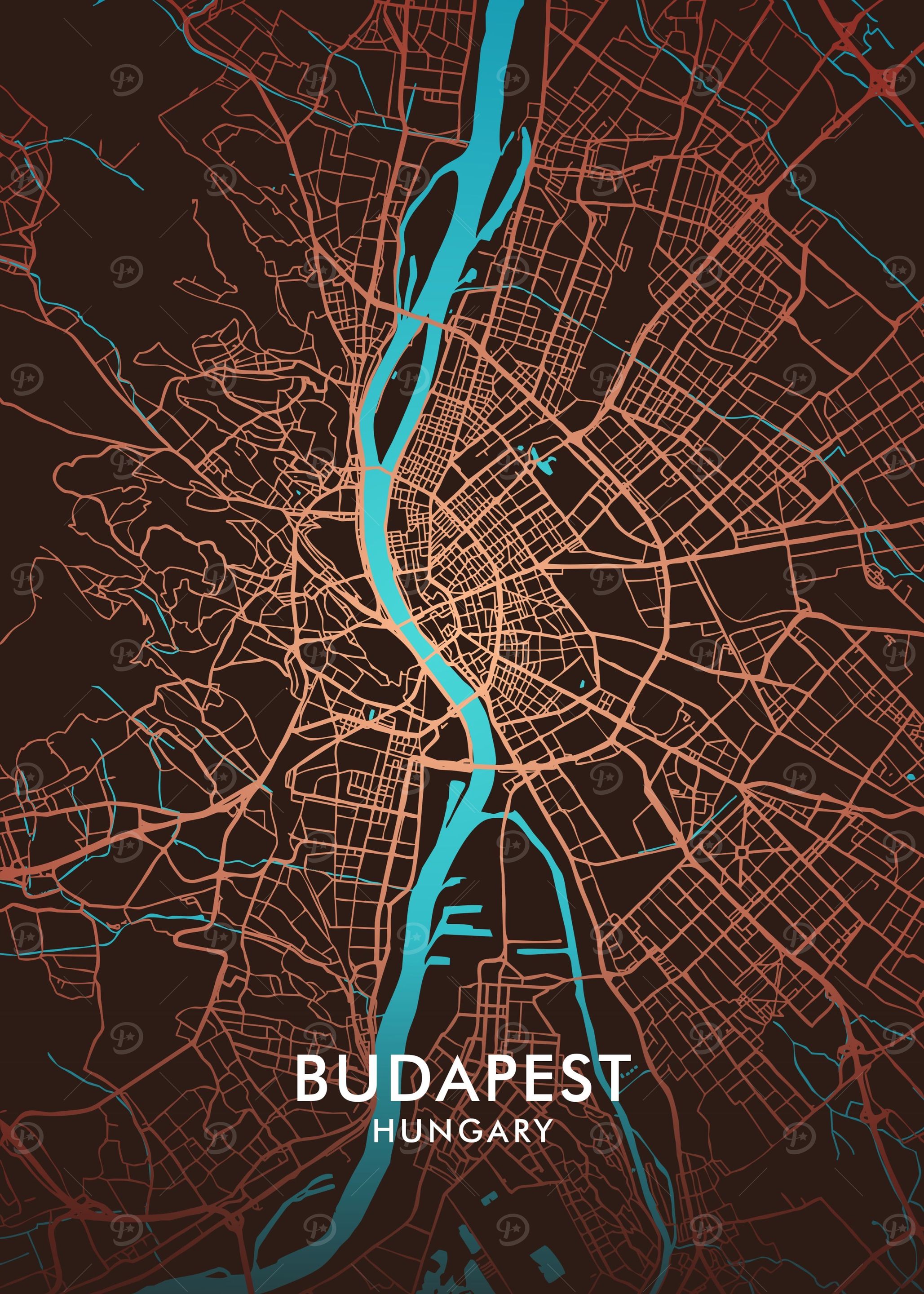 Budapest City Map
