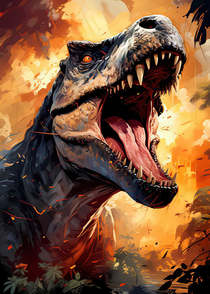 t rex head