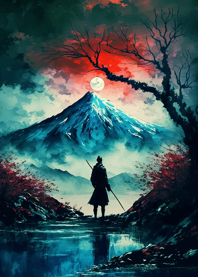 Japanese Misty Mountain