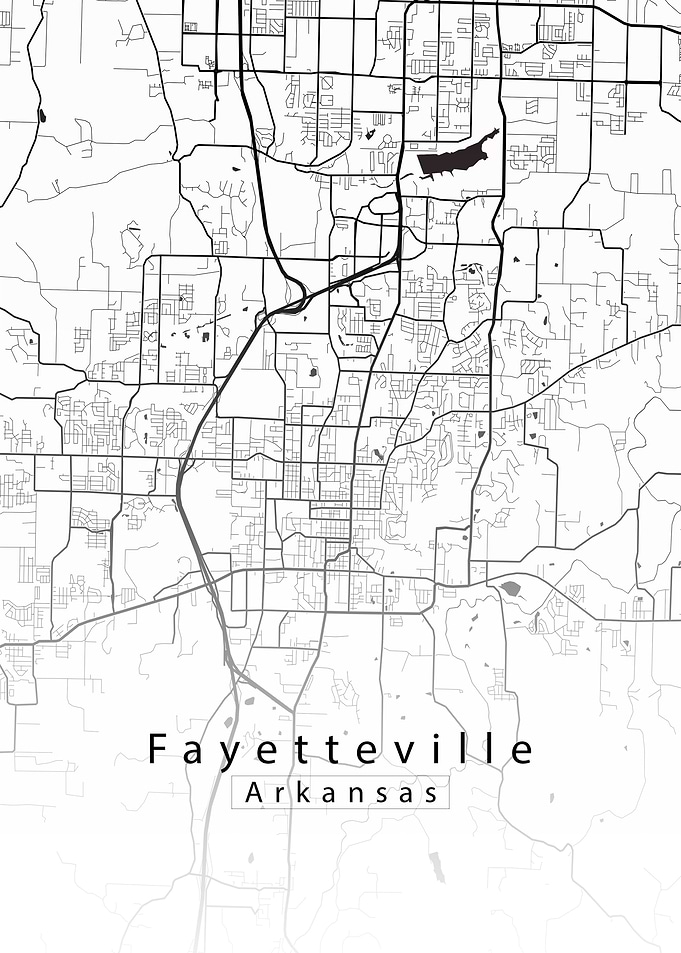 Fayetteville Arkansas Map