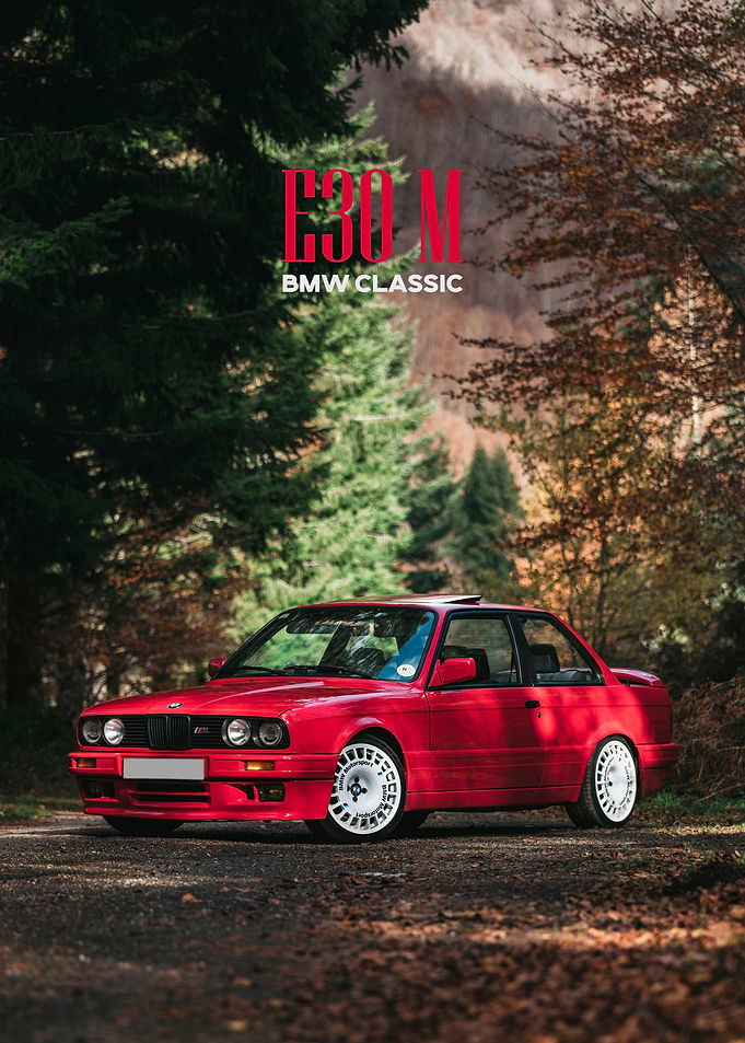 red bmw e30