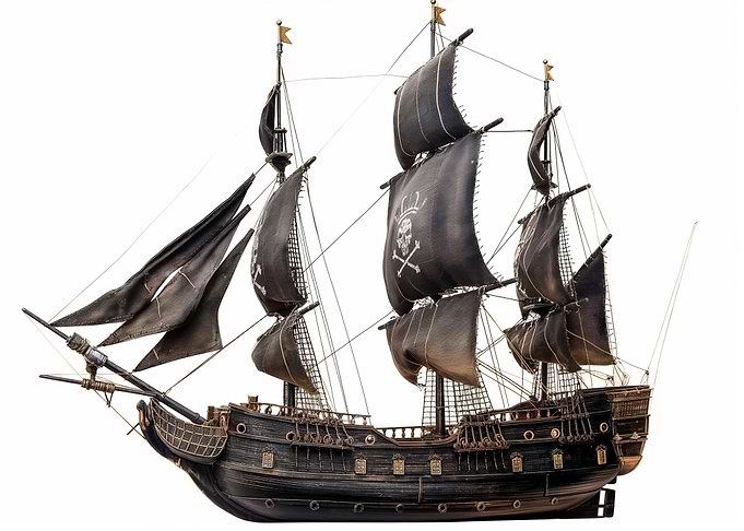 pirate sailing ship