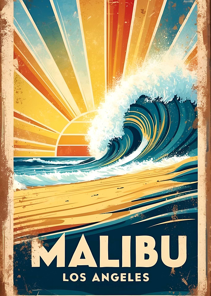 Malibu Art Print