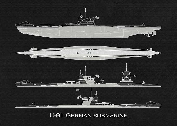 U81 German submarine