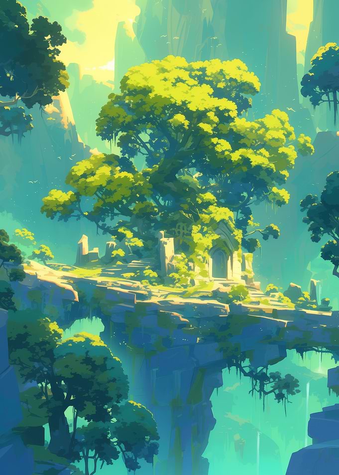 Floating Island Landscape
