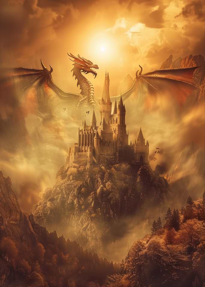 Dark Fantasy Castle Art