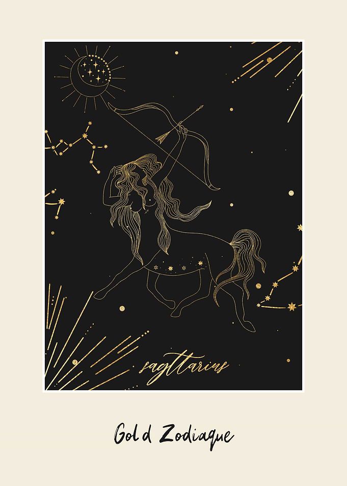 Gold Zodiac Sagittarius