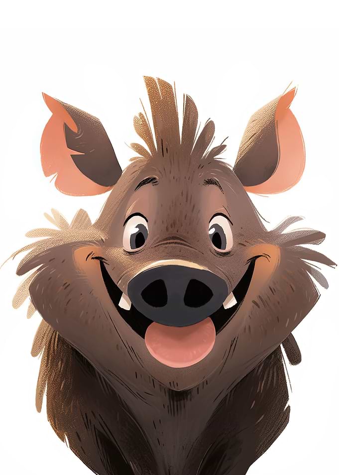 Cute Wild Board Poster