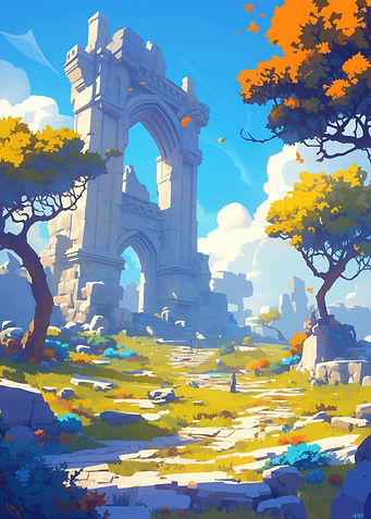Magic Ruins Landscape