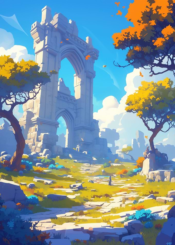 Magic Ruins Landscape