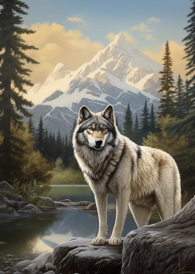 Wolf in a Forest