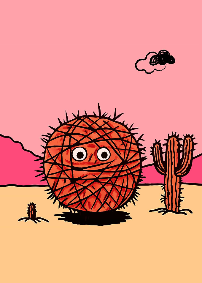 Cute Tumbleweed Doodle