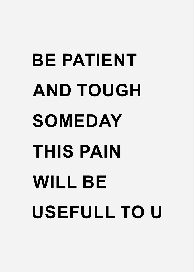 Be Patient