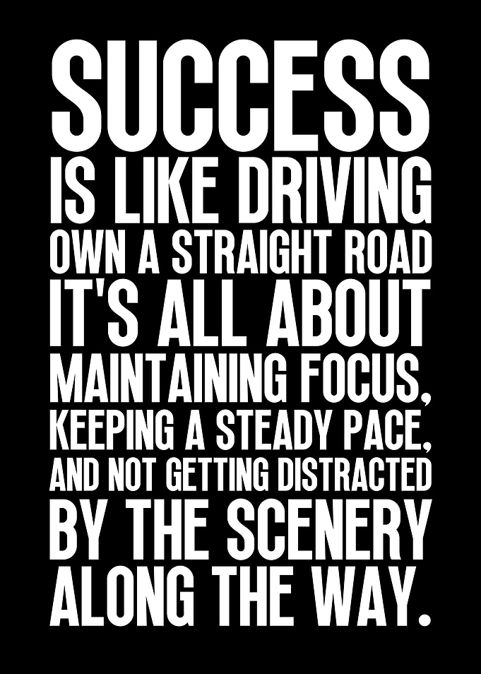 Success Is A Straight Road