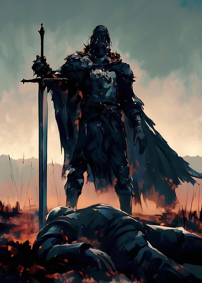 Knight in Medieval Battle